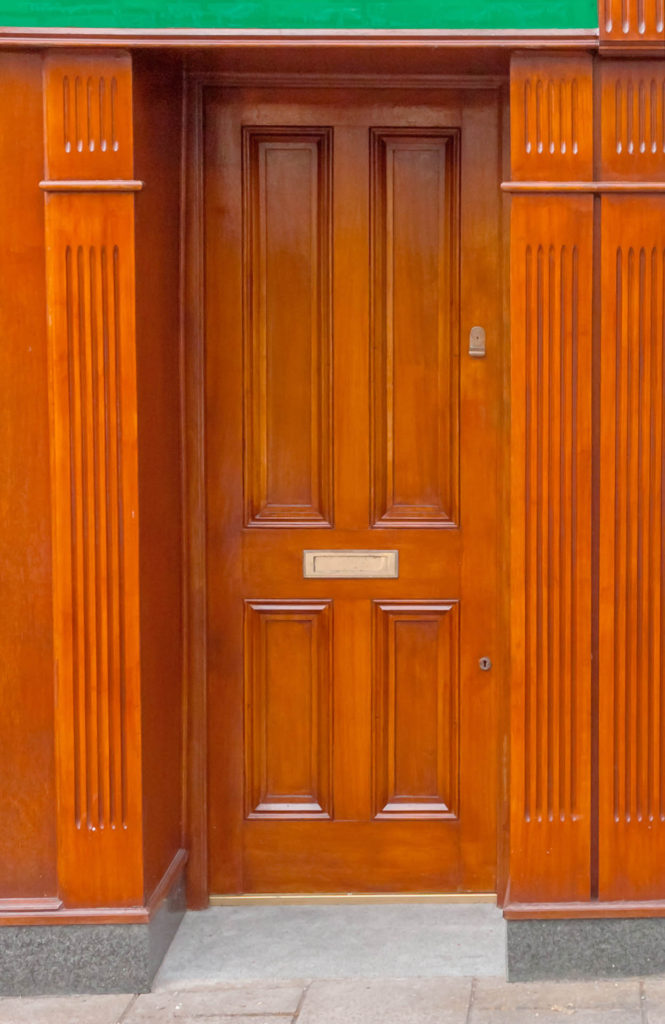 Shop Front Wood Gerogian Door Detail
