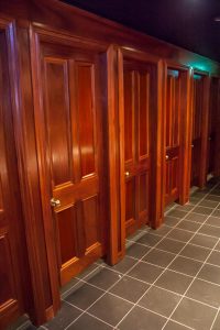 Mahogany Toilet Stall Doors, Frames and Architrave