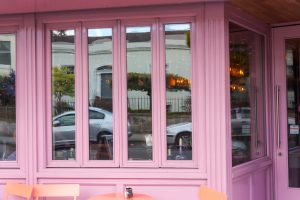 Shop Front Bi-Folding Windows Closeup- Laurel Bank Joinery - Cinnamon Monkstown -Dublin