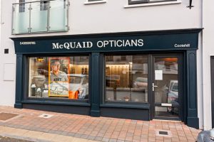 Shop Front Signage and Pillars - Opticians Cavan