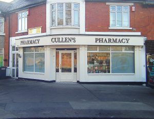 Thumbnail Image of a Pharmacy Shop Front - Cullens Pharmacy Cabra Road Dublin