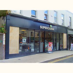Image of Irish Shop Front - Superquinn Supermarket Highfield Road, Rathgar, Dublin
