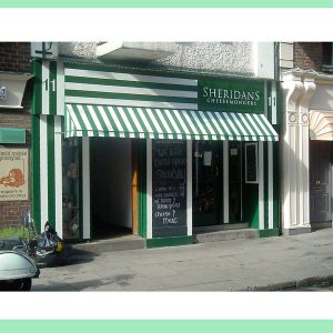 Image of an Irish Shop Front - Sheridans Cheesmongers Anne Street Dublin